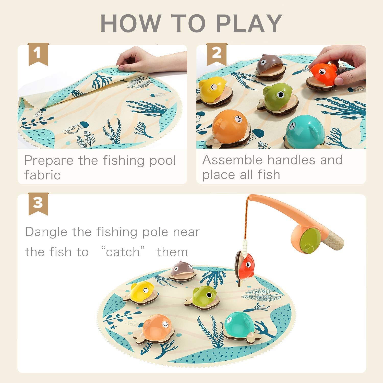 Joc magnetic de pescuit