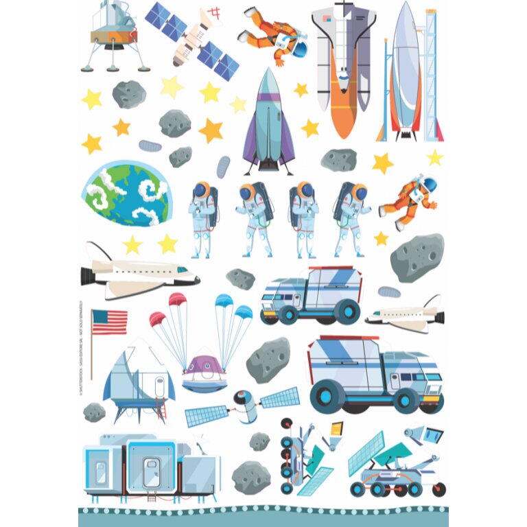 Primul set de arta & lucru manual - Spatiu cosmic