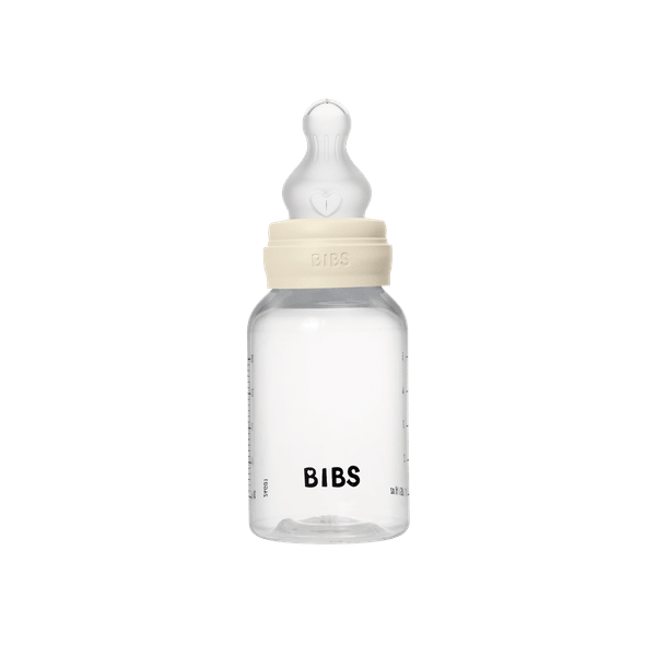 BIBS - Set complet biberon anticolici PP fara BPA, 150 ml, Silicon, Ivory