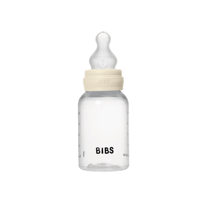 BIBS - Set complet biberon anticolici PP fara BPA, 150 ml, Silicon, Ivory