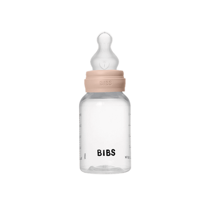 BIBS - Set complet biberon anticolici PP fara BPA, 150 ml, Silicon, Blush