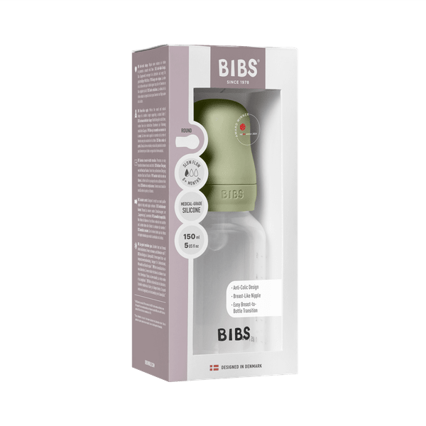 BIBS - Set complet biberon anticolici PP fara BPA, 150 ml, Silicon, Sage