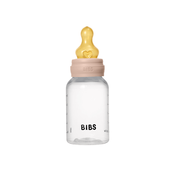 BIBS - Set complet biberon anticolici PP fara BPA, 150 ml, Latex, Blush