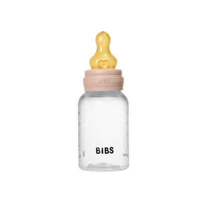 BIBS - Set complet biberon anticolici PP fara BPA, 150 ml, Latex, Blush