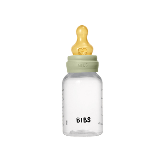 BIBS - Set complet biberon anticolici PP fara BPA, 150 ml, Latex, Sage