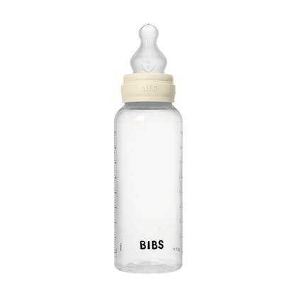 BIBS - Set complet biberon anticolici PP fara BPA, 270 ml, Silicon, Ivory