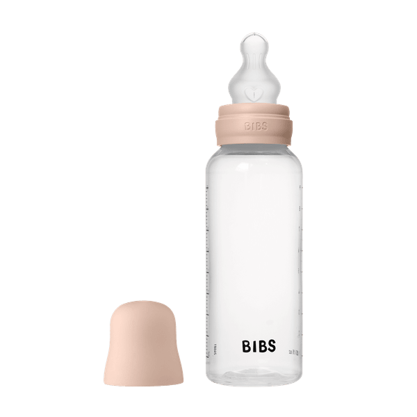 BIBS - Set complet biberon anticolici PP fara BPA, 270 ml, Silicon, Blush