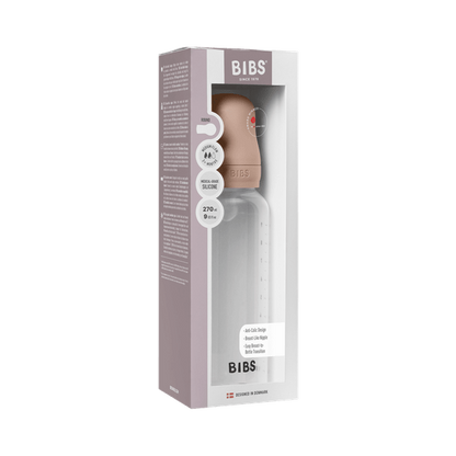 BIBS - Set complet biberon anticolici PP fara BPA, 270 ml, Silicon, Blush
