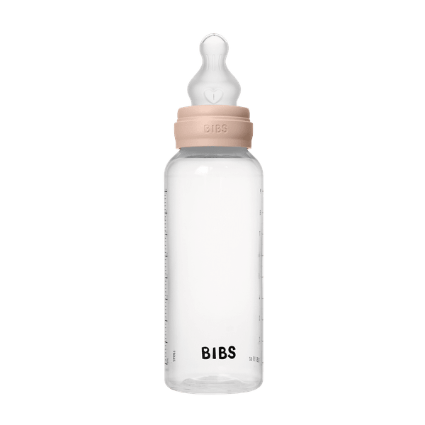 BIBS - Set complet biberon anticolici PP fara BPA, 270 ml, Silicon, Blush
