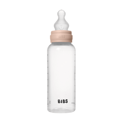 BIBS - Set complet biberon anticolici PP fara BPA, 270 ml, Silicon, Blush