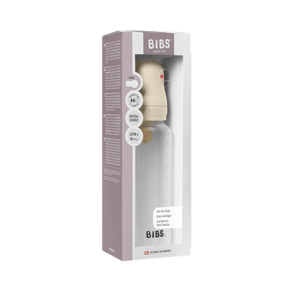 BIBS - Set complet biberon anticolici PP fara BPA, 270 ml, Latex, Ivory
