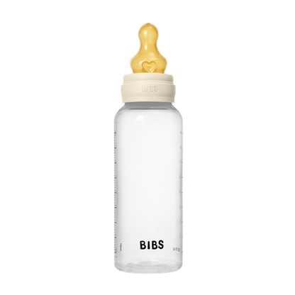 BIBS - Set complet biberon anticolici PP fara BPA, 270 ml, Latex, Ivory