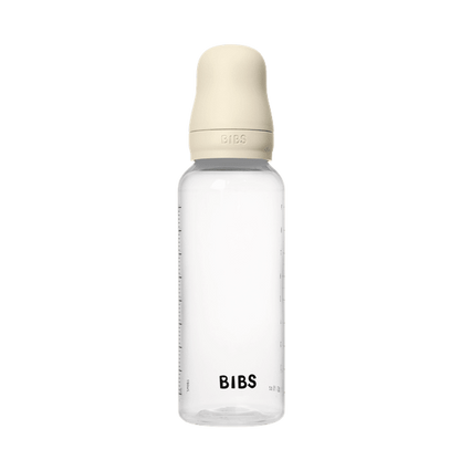 BIBS - Set complet biberon anticolici PP fara BPA, 270 ml, Latex, Ivory