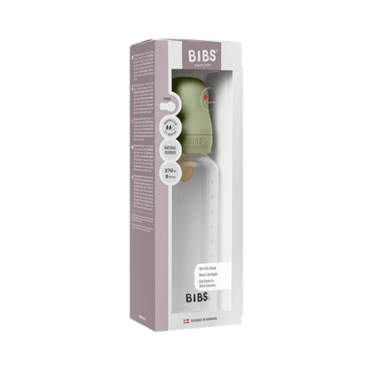 BIBS - Set complet biberon anticolici PP fara BPA, 270 ml, Latex, Sage