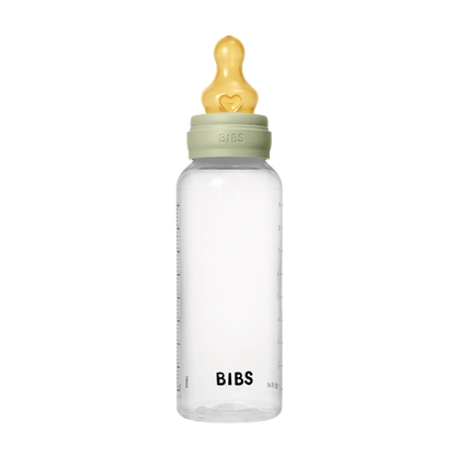 BIBS - Set complet biberon anticolici PP fara BPA, 270 ml, Latex, Sage