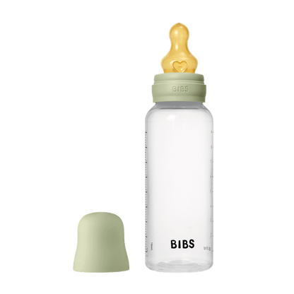 BIBS - Set complet biberon anticolici PP fara BPA, 270 ml, Latex, Sage