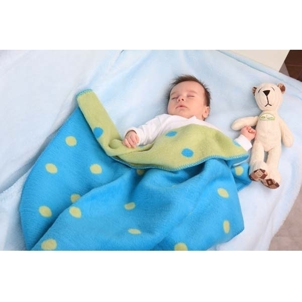 Paturica bebelusi Bumbac Buline 75x100 Womar Zaffiro AN-KBB-01