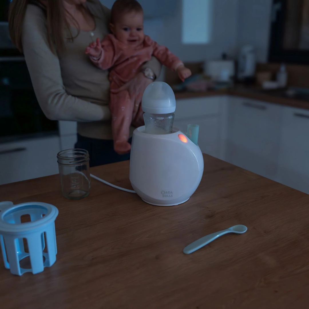 Badabulle – Incalzitor de biberoane/borcane pentru casa si masina Easy+ Pastel