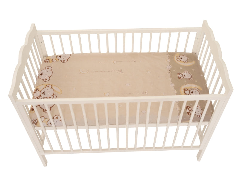 Lenjerie MyKids Bear On Moon Beige M2 4+1 piese 120x60