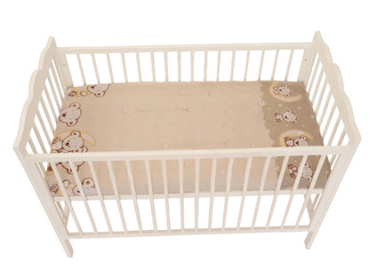 Lenjerie MyKids Bear On Moon Beige M2 4+1 piese 120x60