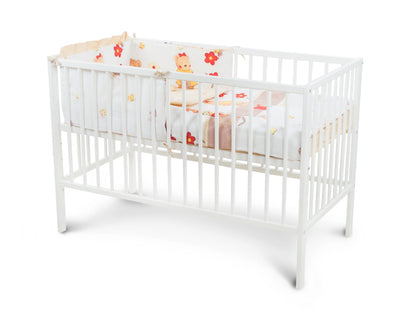 Lenjerie MyKids Teddy Gradina Maro 4 Piese 120x60