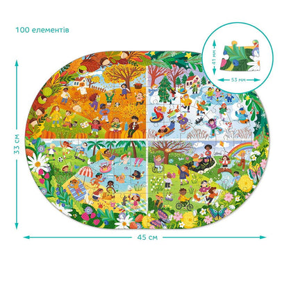 Puzzle - Anotimpurile (100 piese)