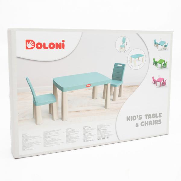 Set masa copii si scaune MyKids 04680/7 Turqoise    