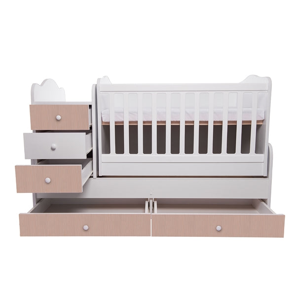 Patut transformabil VESSANTI Touring - Alb cu Natur