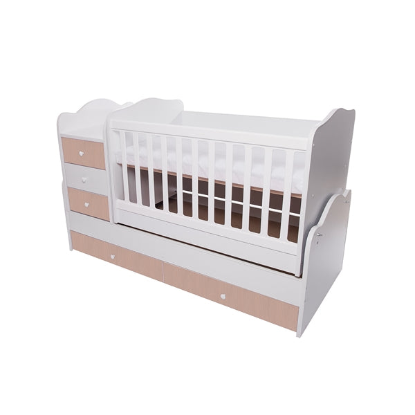 Patut transformabil VESSANTI Touring - Alb cu Natur