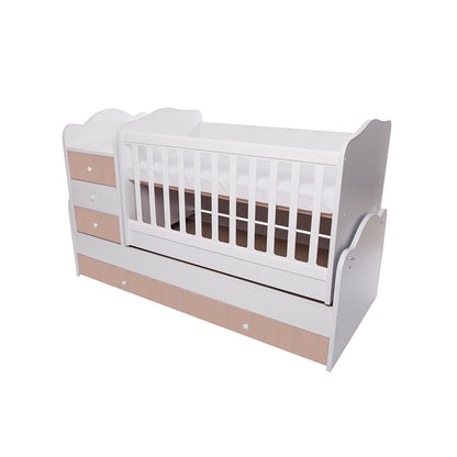 Patut transformabil VESSANTI Touring - Alb cu Natur