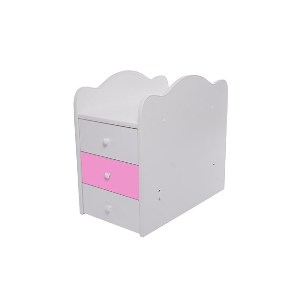 Patut transformabil VESSANTI Touring - Alb cu Roz