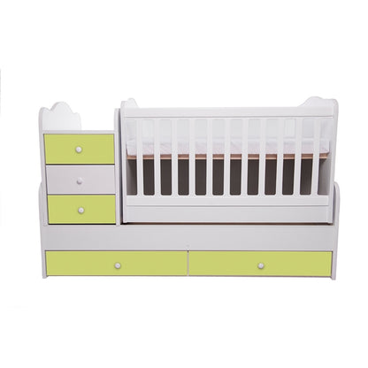 Patut transformabil VESSANTI Touring - Alb cu Verde