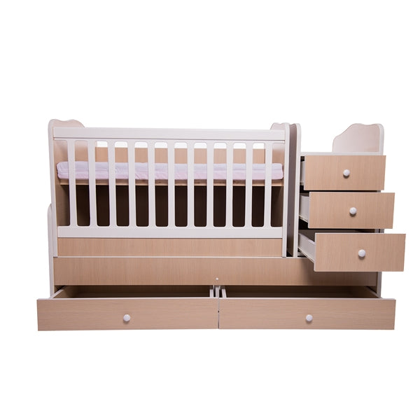 Patut transformabil VESSANTI Touring - Natur cu Alb