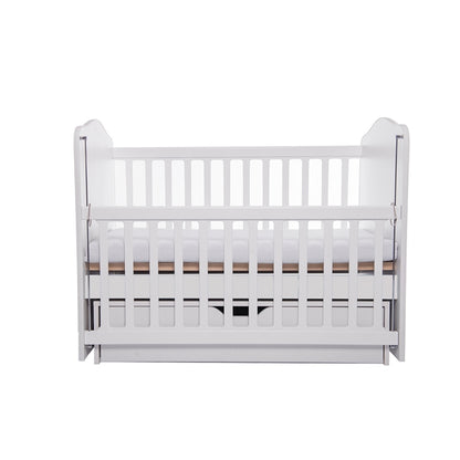 Patut VESSANTI Como Balansoar culisant - Alb + Saltea cocos confort 120 x 60 x 12 cm