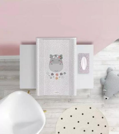 Saltea de infasat bebe cu intaritura 70x47,5 Klups Hippo A001