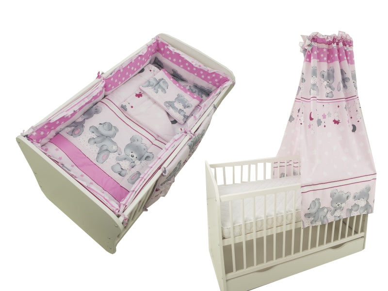 Lenjerie MyKids Teddy Hug Roz M2 5+1 Piese M2 140x70 cm