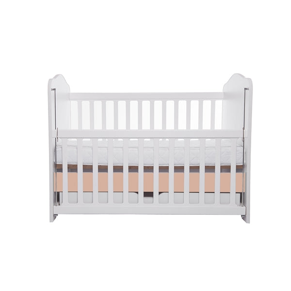 Patut VESSANTI Como culisant cu sertar - Alb cu Cappucino + Saltea cocos confort 120 x 60 x 12 cm