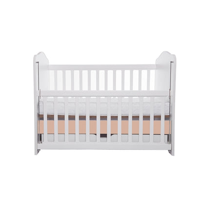 Patut VESSANTI Como culisant cu sertar - Alb cu Cappucino + Saltea cocos confort 120 x 60 x 12 cm