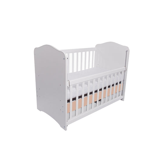 Patut VESSANTI Como culisant cu sertar - Alb cu Cappucino + Saltea cocos confort 120 x 60 x 12 cm