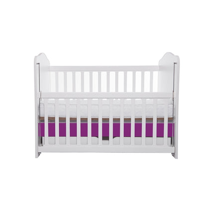 Patut VESSANTI Como culisant cu sertar - Alb cu Violet + Saltea Cocos 10 cm