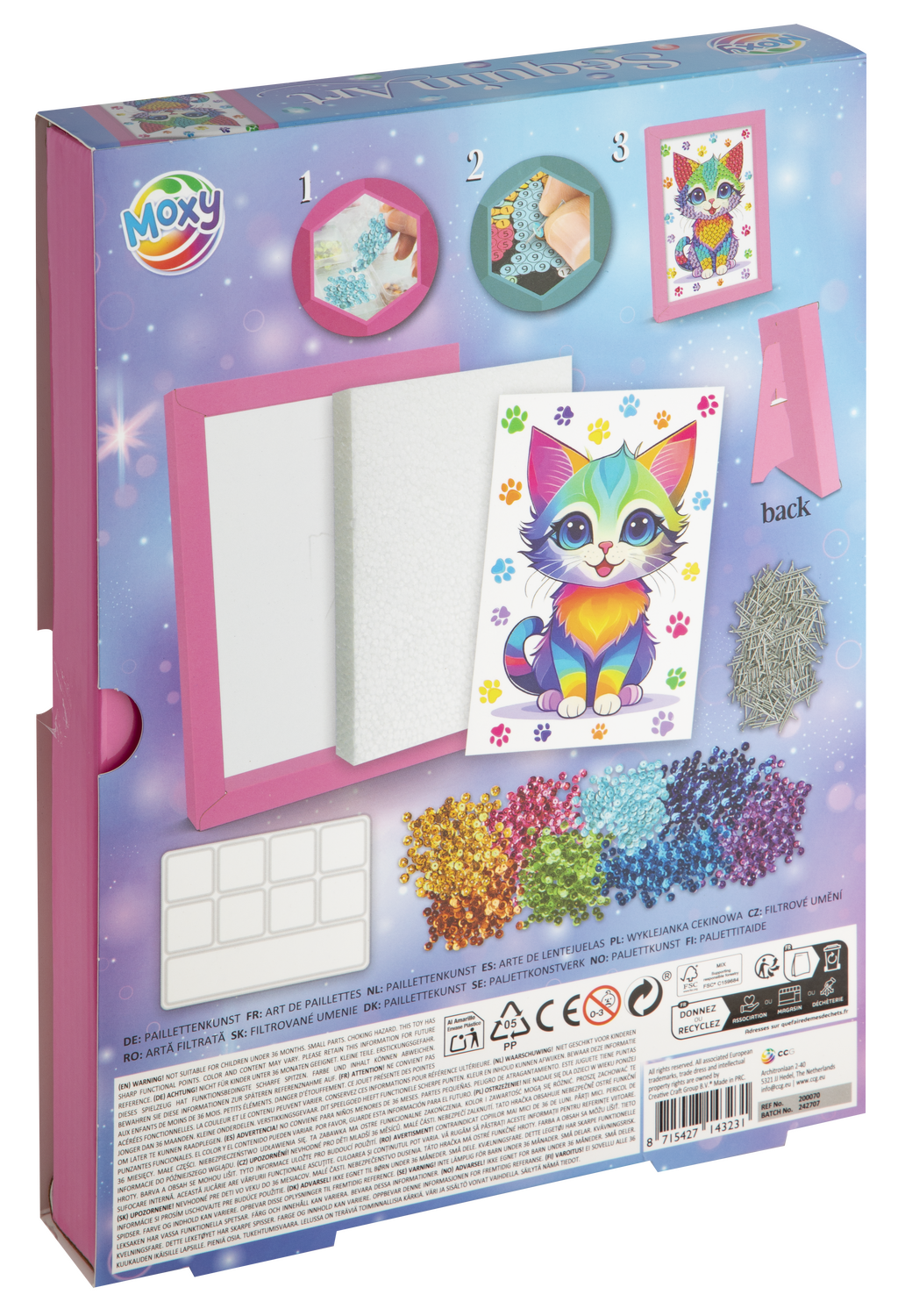 Tablou cu paiete - Pisicuta