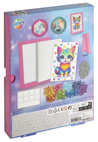 Tablou cu paiete - Pisicuta