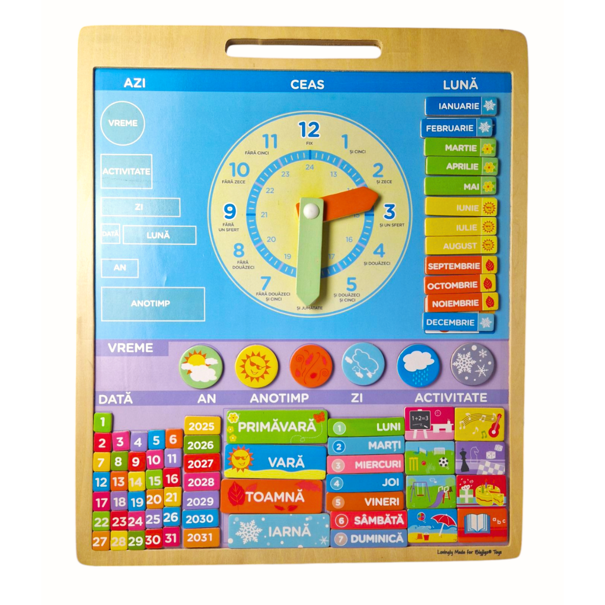 Calendar magnetic vremea - limba romana