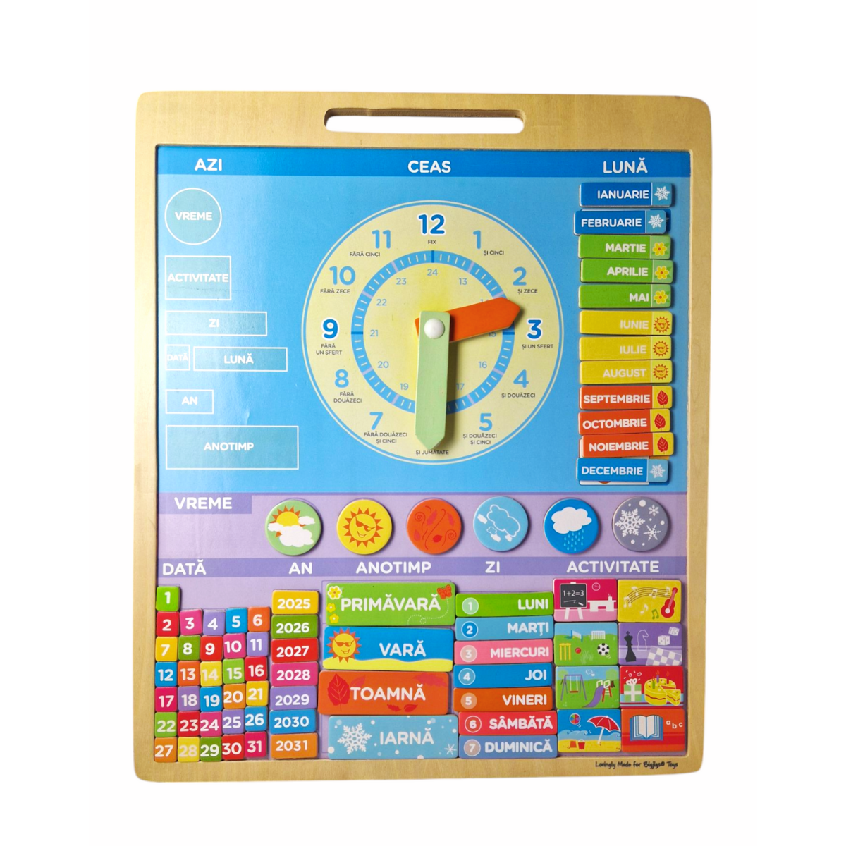 Calendar magnetic vremea - limba romana