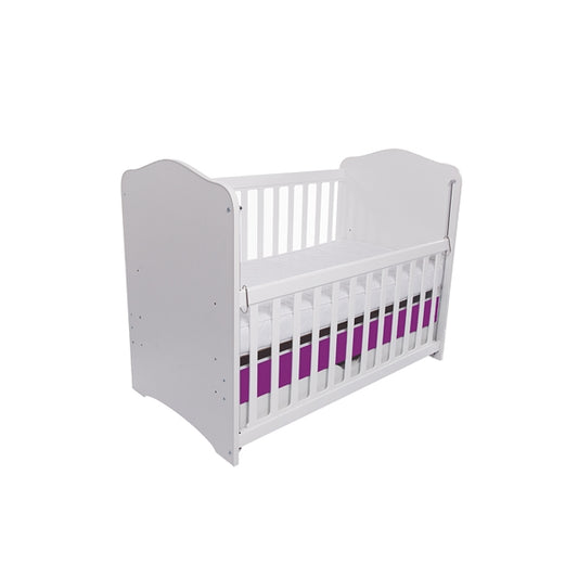 Patut VESSANTI Como culisant cu sertar - Alb cu Violet + Saltea Cocos 7 cm