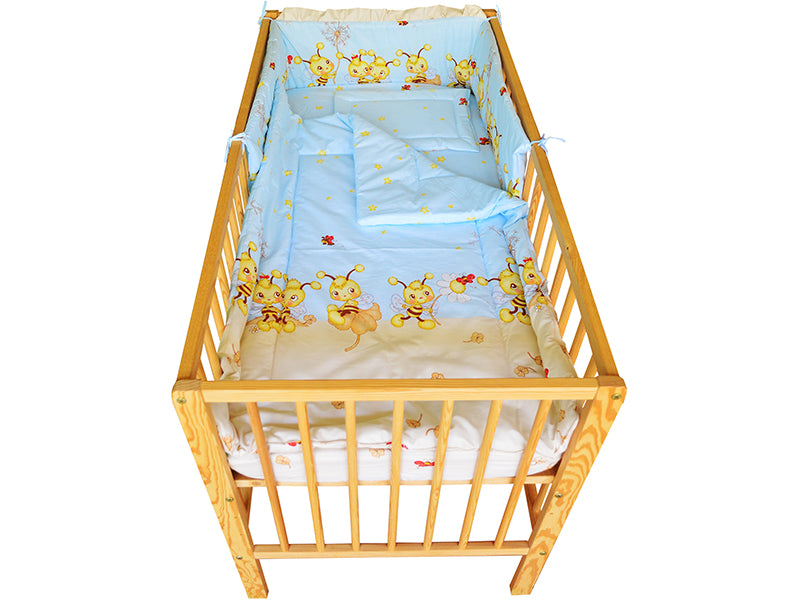 Lenjerie MyKids Albinuta Albastru 4 Piese 120x60