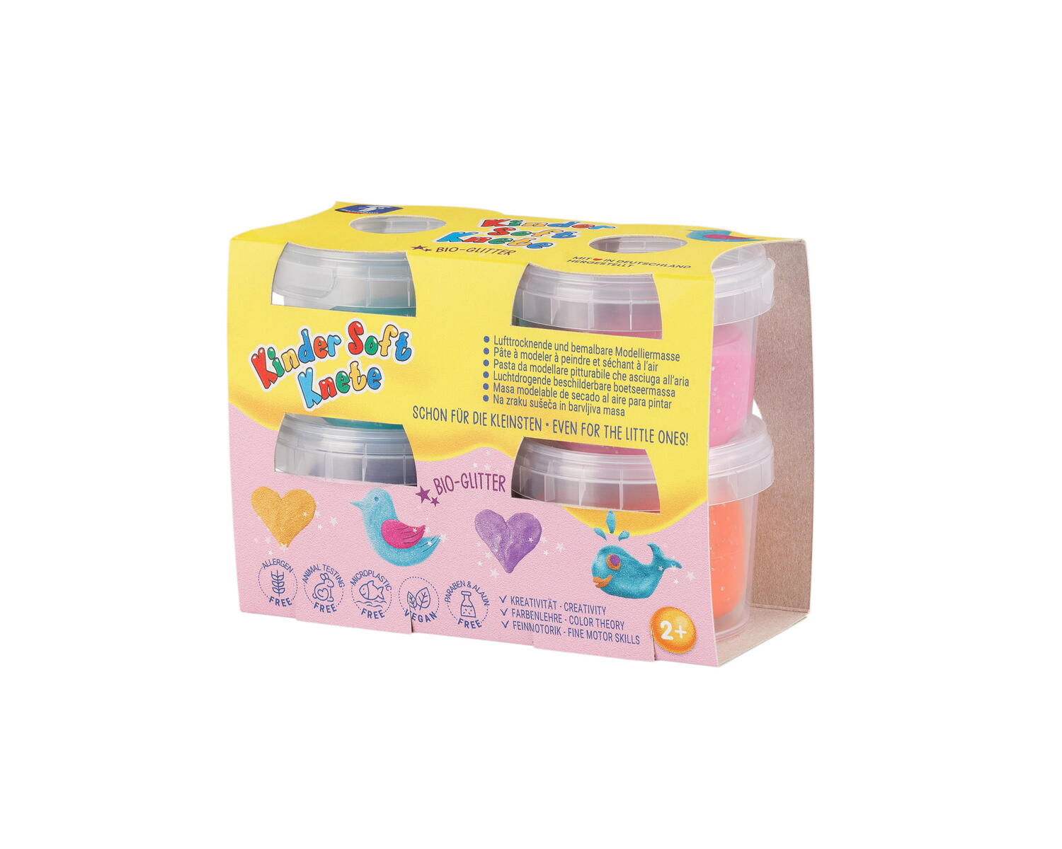 Plastilina non-toxica Kinder cu sclipici