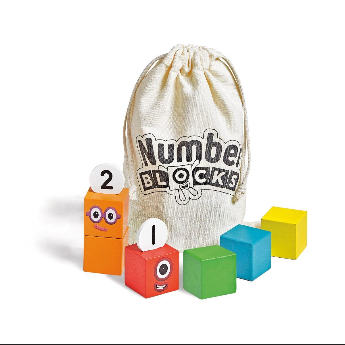 Cuburi din lemn Numberblocks  - De la 1 la 5