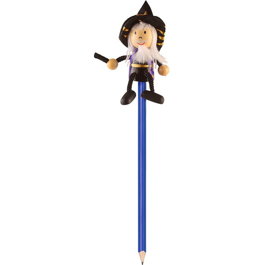 Creion cu figurina lemn Vrajitor  Fiesta Crafts FCP-5006