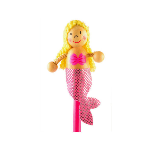 Creion cu figurina lemn Sirena Fiesta Crafts FCP-5010